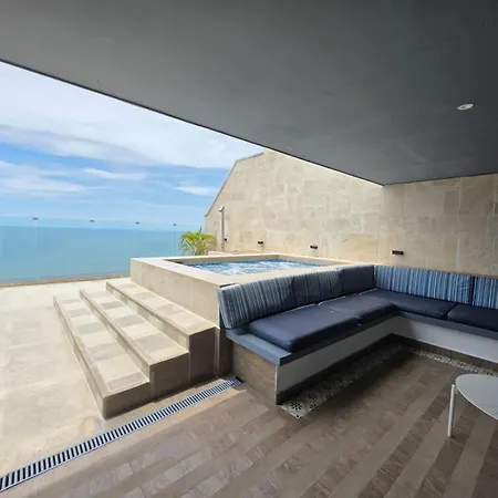 Colombia 2hab 3bn Piscina Jacuzzi Parking Playa Morros Apartment Cartagena
