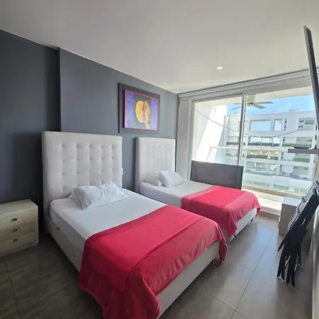Morros Salida Directa A Playa 2hab 3bñ 6pax Piscina Jacuzzi Parking Apartamento *
