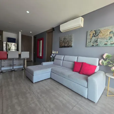 Apartamento Morros Salida Directa A Playa 2hab 3bñ 6pax Piscina Jacuzzi Parking Cartagena